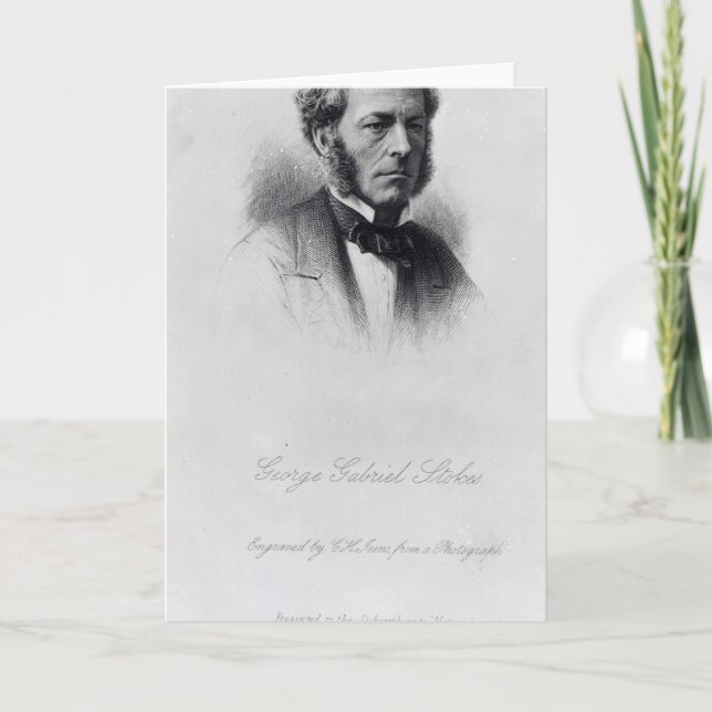 George Gabriel Stokes Card (Front)