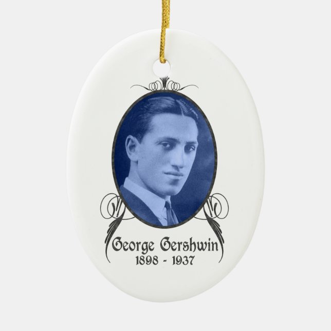 George Gershwin Ornament (Front)
