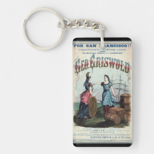 George Griswold Clipper sailing ship 1863 Keychain