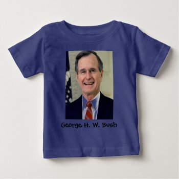 George H. W. Bush 41 Baby T-shirt by Incatneato at Zazzle