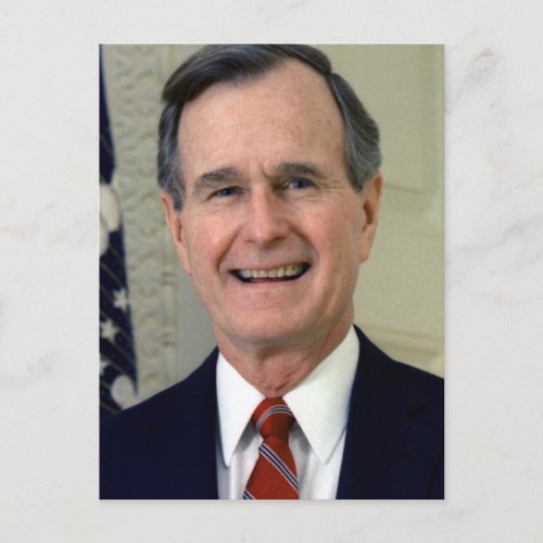 George H W Bush 41 Postcard