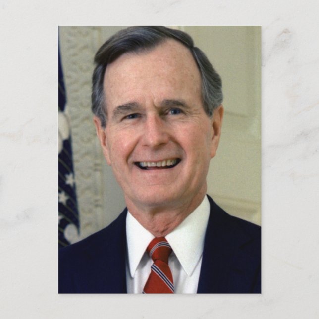 George H. W. Bush 41 Postcard (Front)