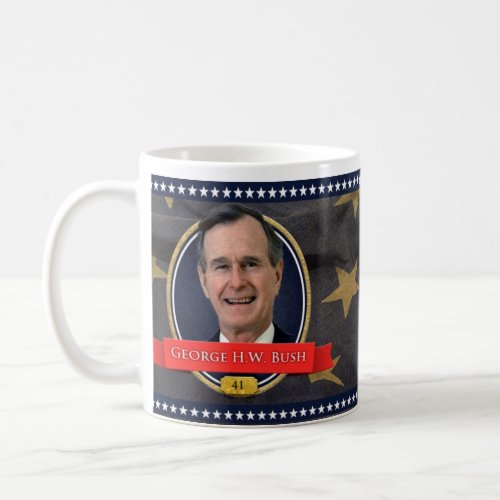 George H W Bush Historical Mug