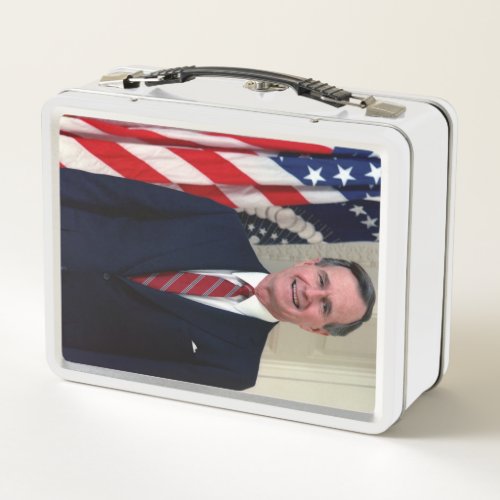 George H W Bush Metal Lunch Box