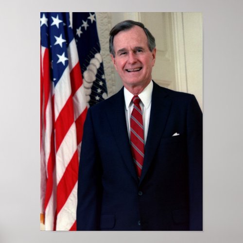 George H W Bush Poster