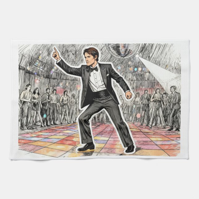 George Hamilton (Resident evil outbreak) Kitchen Towel (Horizontal)