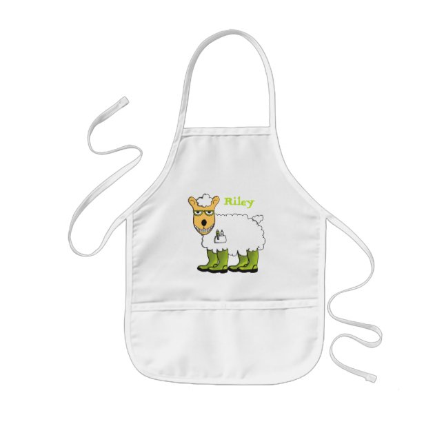 George - he's a little sheepish apron (Front)