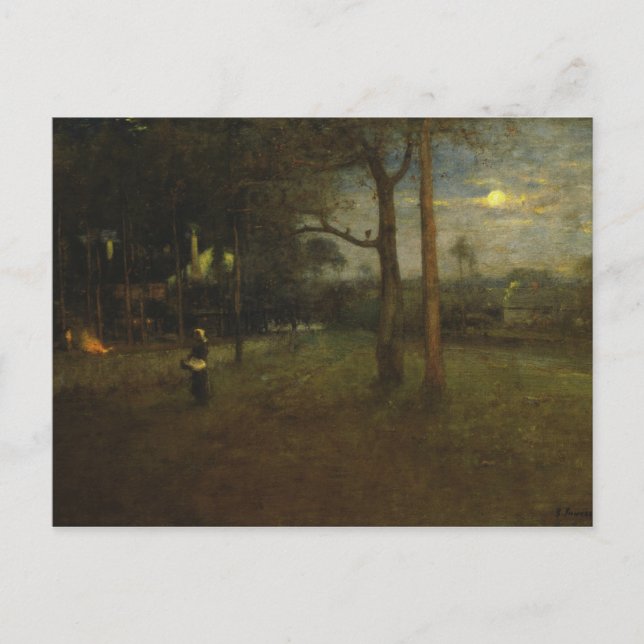 George Inness - Moonlight, Tarpon Springs Postcard (Front)