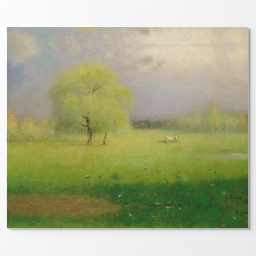 GEORGE INNESS NEW JERSEY LANDSCAPE DECOUPAGE WRAPPING PAPER