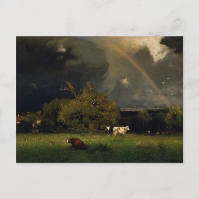 George Inness - The Rainbow Postcard (Front)