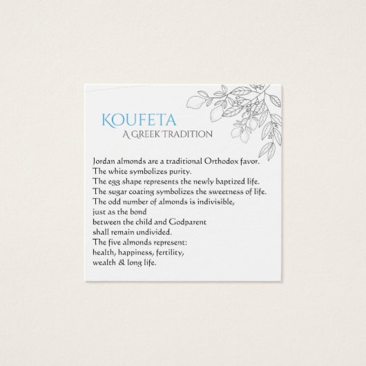 George Koufeta Card (Front)