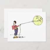 "George Lassos the Moon" Card (Front/Back)