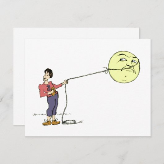 "George Lassos the Moon" Card (Front/Back)