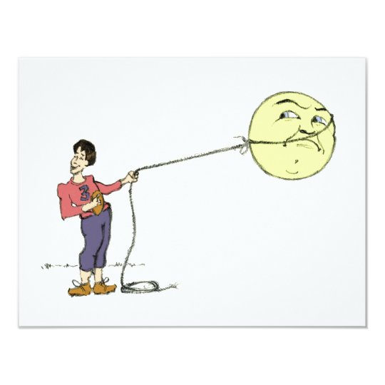 "George Lassos the Moon" Card | Zazzle.com