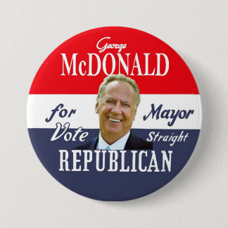 George McDonald NYC Mayor in 2013 Pinback Button