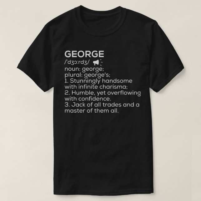 George Name Definition George Meaning George Name  T-Shirt (Design Front)