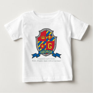 George name meaning crest knights shield baby T-Shirt