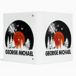 George Name Record Music Forest Gift  3 Ring Binder