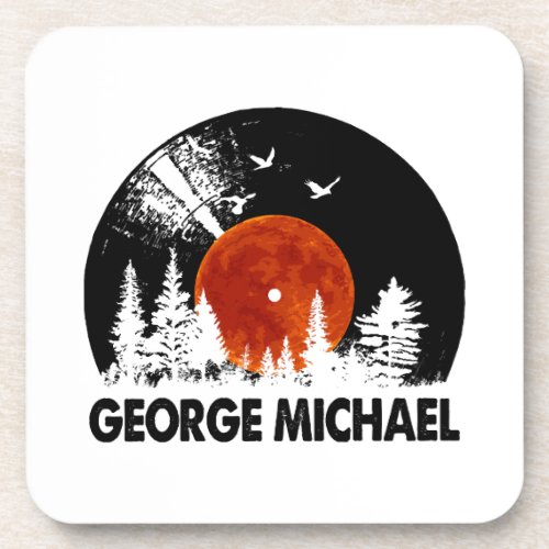 George Name Record Music Forest Gift  Beverage Coaster