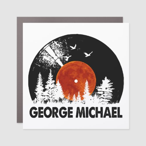 George Name Record Music Forest Gift  Car Magnet