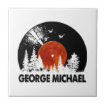 George Name Record Music Forest Gift  Ceramic Tile