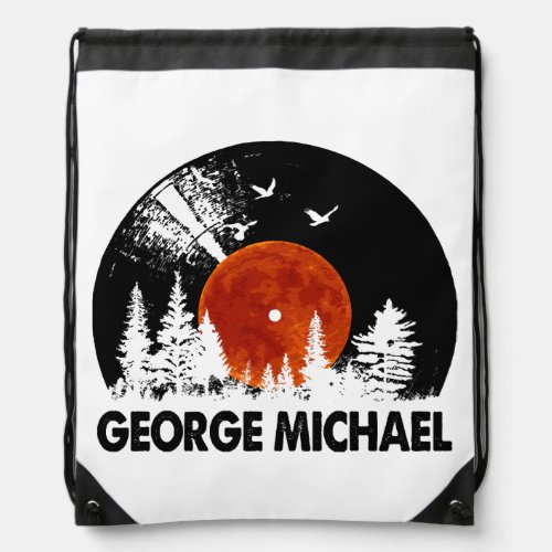 George Name Record Music Forest Gift  Drawstring Bag
