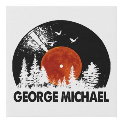 George Name Record Music Forest Gift  Faux Canvas Print