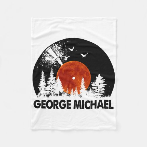 George Name Record Music Forest Gift  Fleece Blanket