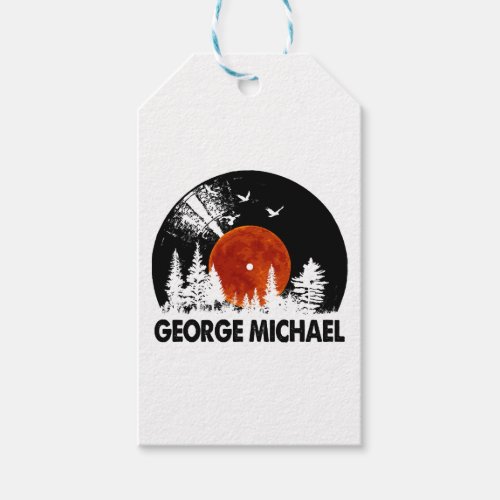 George Name Record Music Forest Gift  Gift Tags