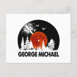 George Name Record Music Forest Gift  Holiday Postcard