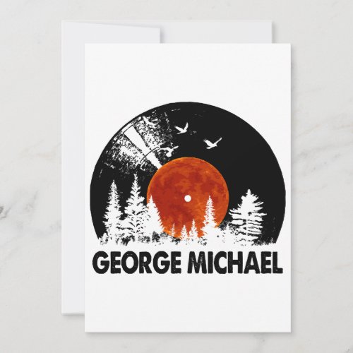 George Name Record Music Forest Gift  Invitation