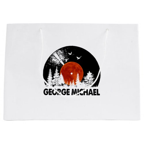 George Name Record Music Forest Gift  Large Gift Bag