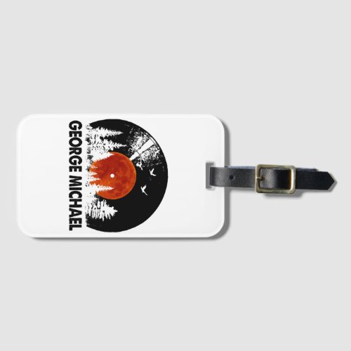 George Name Record Music Forest Gift  Luggage Tag