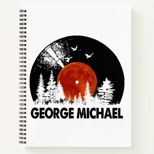 George Name Record Music Forest Gift  Notebook