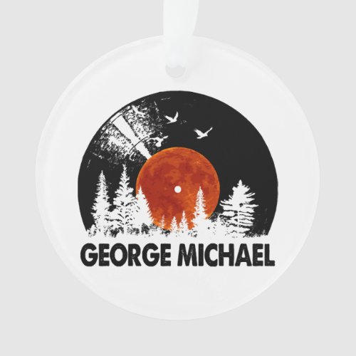 George Name Record Music Forest Gift  Ornament