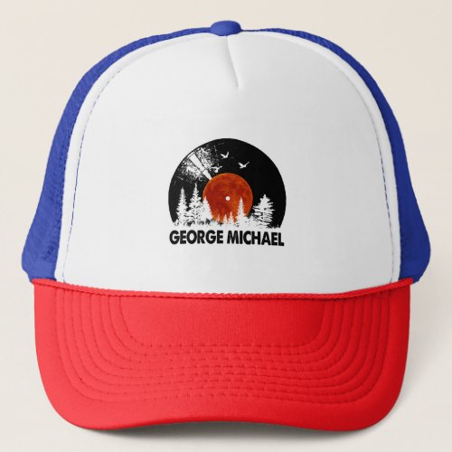 George Name Record Music Forest Gift  Trucker Hat
