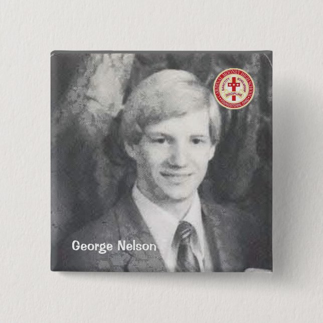 George Nelson Pinback Button (Front)