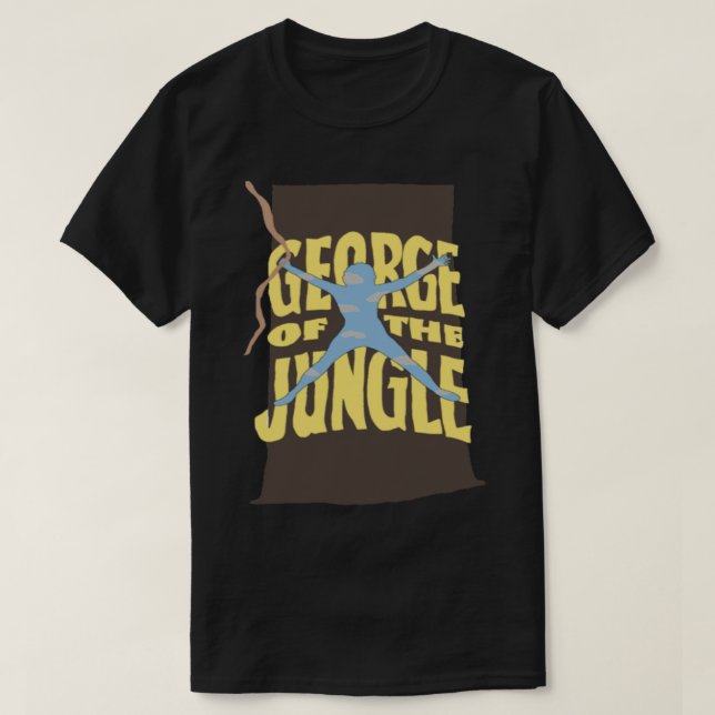 George Of The Jungle Hits Tree Classic T-Shirt (Design Front)