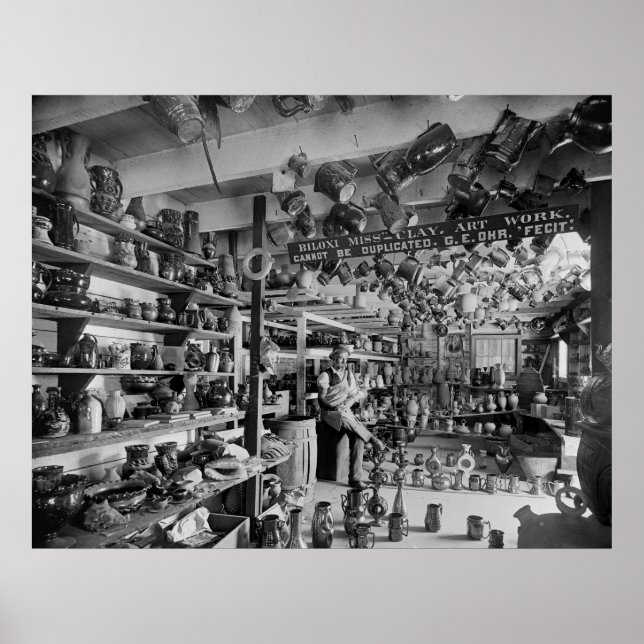 George Ohr Pottery Shop, 1901 Poster (Front)