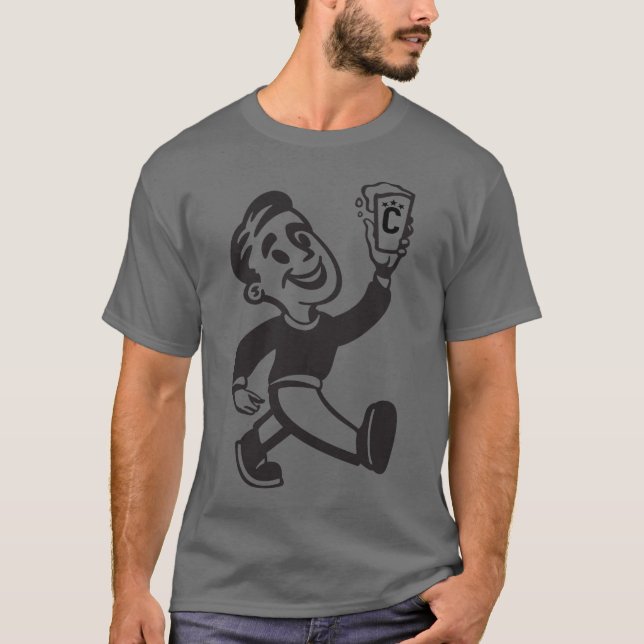 George on Dark Grey T-Shirt (Front)