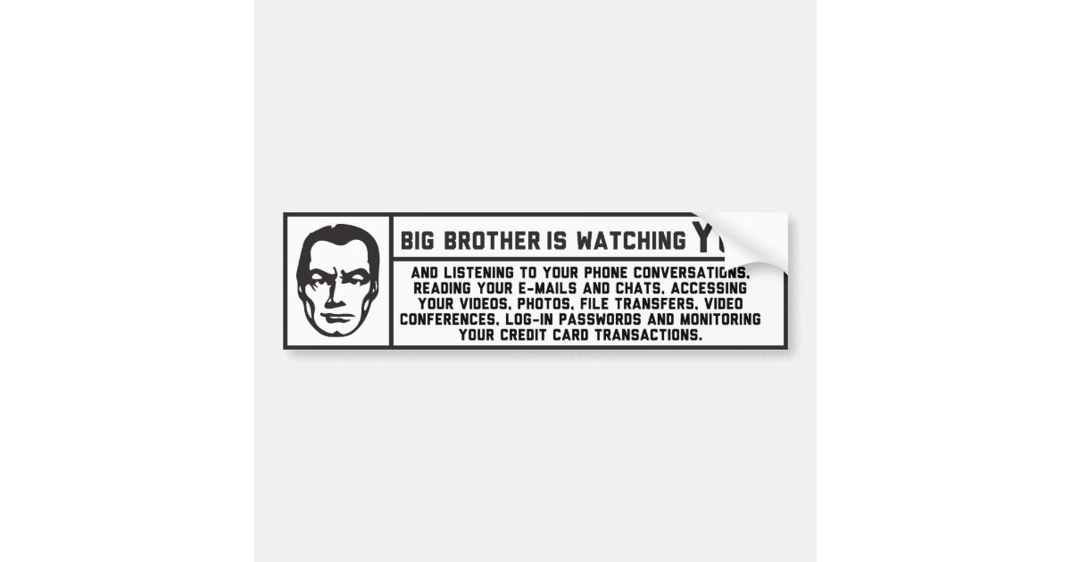 George Orwell 1984 Big Brother Sticker | Zazzle.com