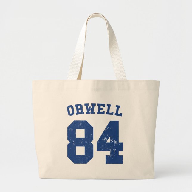 George Orwell 1984 Jersey Tote Bag (Front)