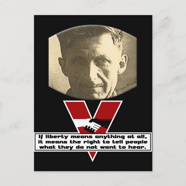 George Orwell - Liberty Postcard (Front)