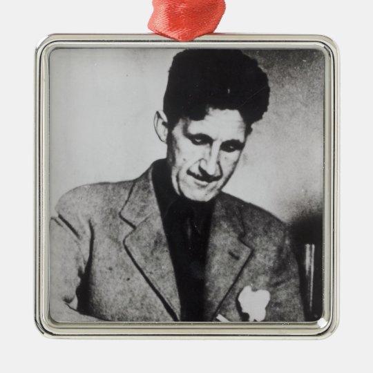 George Orwell Metal Ornament