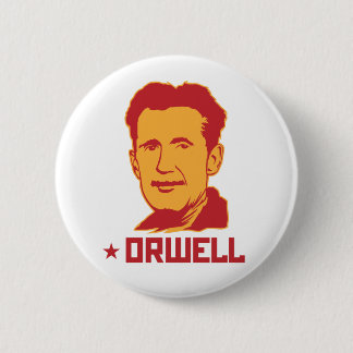 George Orwell Portrait Button