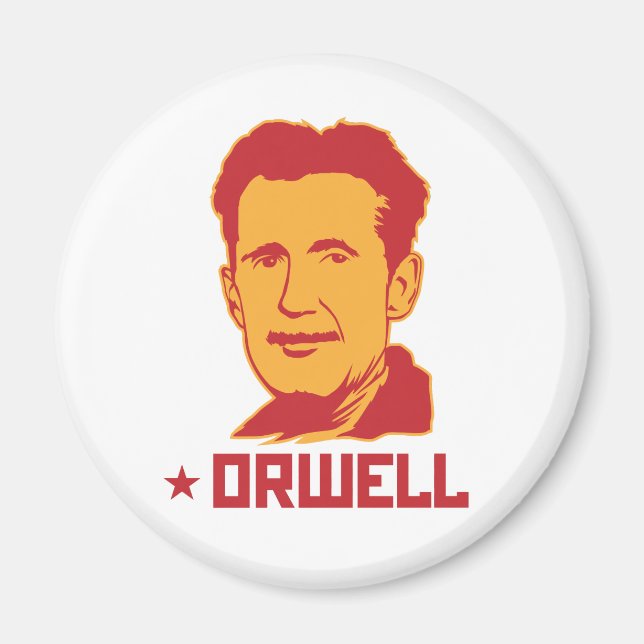 George Orwell Portrait Magnet (Front)