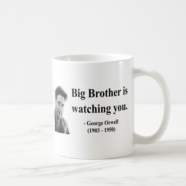 George Orwell Quote 5b Coffee Mug (Right)