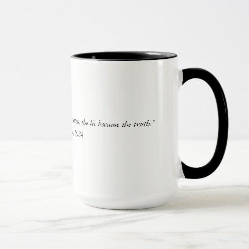 George Orwell quote from 1984 Two Tone Coffee Mug Mug