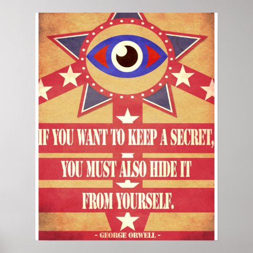 George Orwell Quote Minimalist Poster