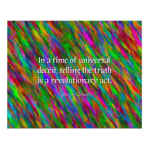 George Orwell Truth Quote Art Enlargement Photo Print